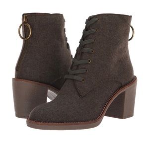 Lucky Brand Women's Borelis Block Heel Lace Up Boot